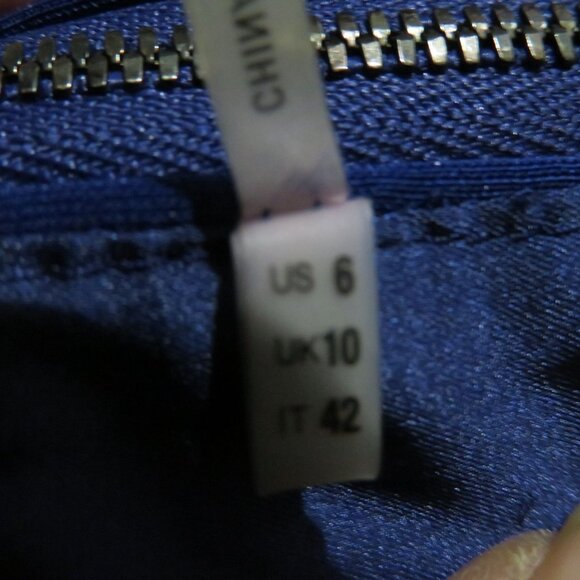 ELIE TAHARI Cobalt Blue Marley Silk Sheath Dress sz 6 MSRP $348 Gorgeous dress! - Picture 7 of 8